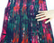 Pink and Green Stripe and Geometric Challis Woven Fabric 1 yard and 24 Inches